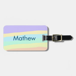 simple initial letter monogram add your name lett  luggage tag