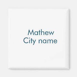 simple initial letter monogram add your name lett  magnet