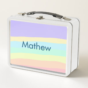 simple initial letter monogram add your name lett  metal lunch box