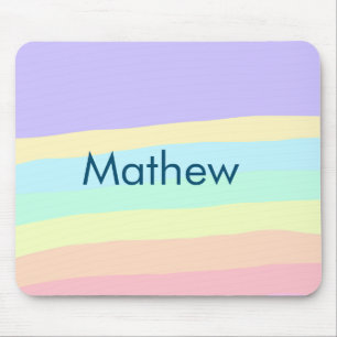 simple initial letter monogram add your name lett mouse pad