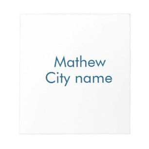 simple initial letter monogram add your name lett  notepad