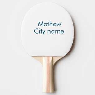 simple initial letter monogram add your name lett ping pong paddle