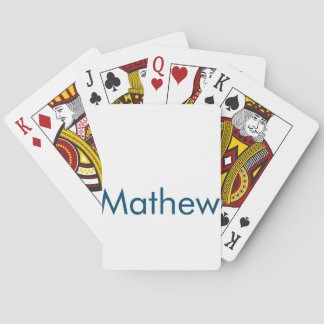 simple initial letter monogram add your name lett playing cards