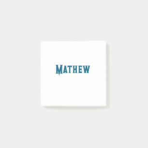 simple initial letter monogram add your name lett post-it notes