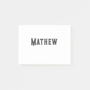 simple initial letter monogram add your name lett post-it notes