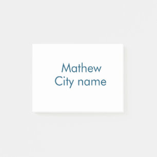 simple initial letter monogram add your name lett  post-it notes