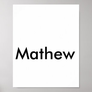 simple initial letter monogram add your name lett  poster
