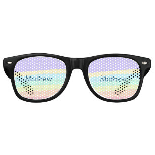 simple initial letter monogram add your name lett  retro sunglasses