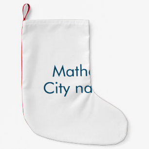 simple initial letter monogram add your name lett  small christmas stocking