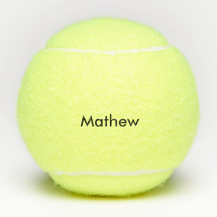 simple initial letter monogram add your name lett  tennis balls