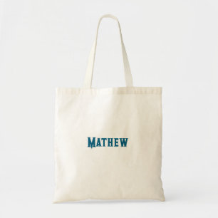 simple initial letter monogram add your name lett  tote bag