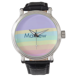 simple initial letter monogram add your name lett  watch
