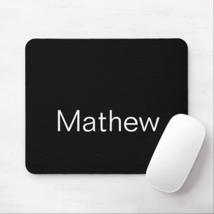 simple initial letter monogram add your name lette mouse pad