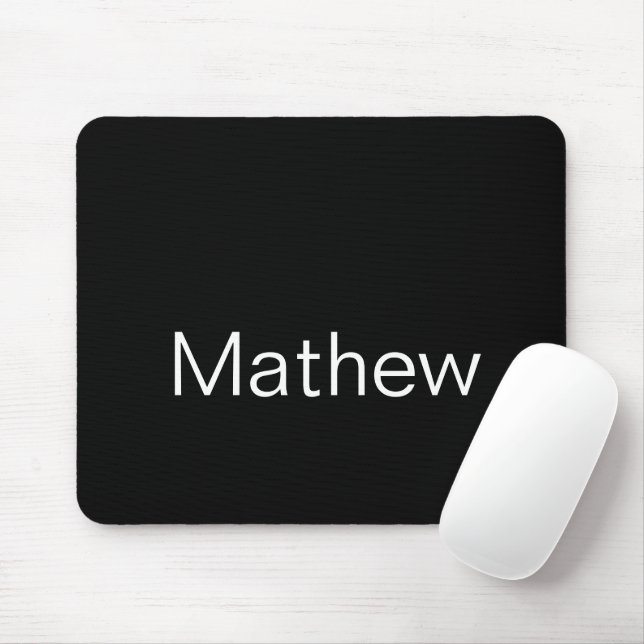 simple initial letter monogram add your name lette mouse pad (With Mouse)