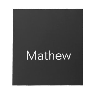 simple initial letter monogram add your name lette notepad
