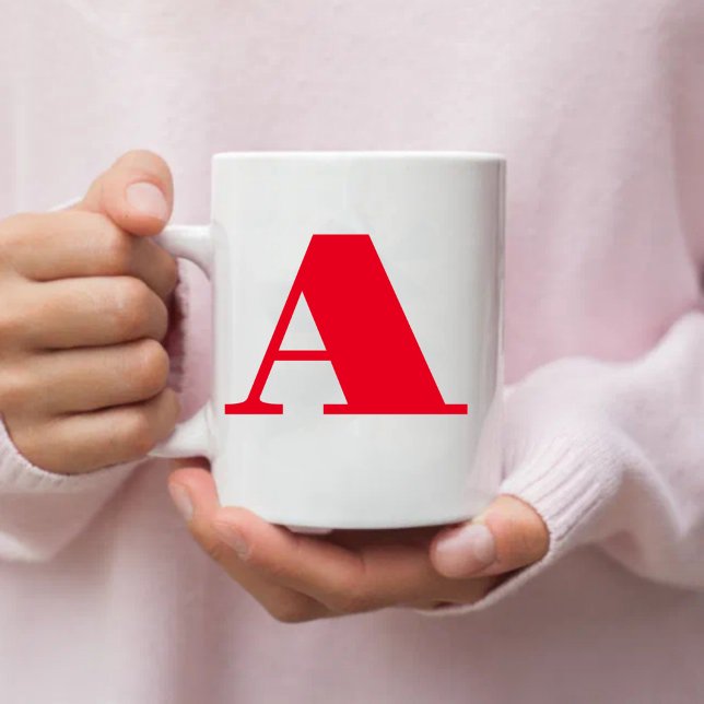 Simple Initial letter |Monogram Cool Coffee Mug (Creator Uploaded)