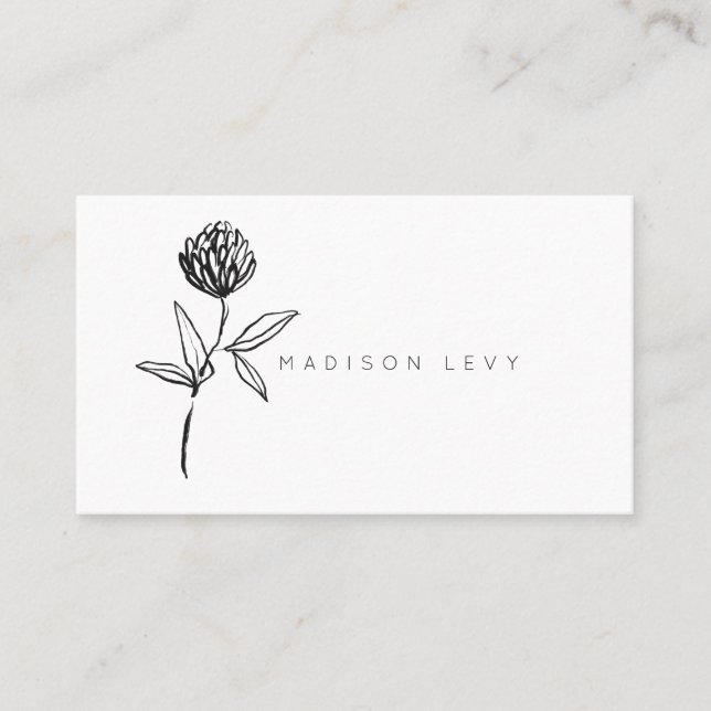 Simple Ink Modern Native Artisan Business Appointment Card (Front)