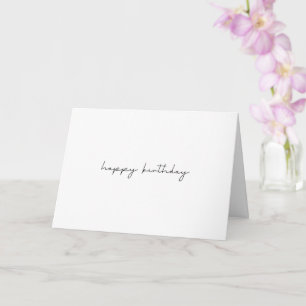 Simple Inside Surprise Happy Birthday Card