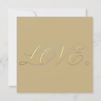 Simple invitation d'amour minimaliste moderne