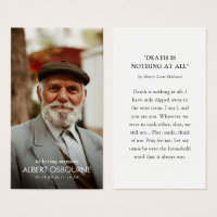 Simple Irish Blessing Photo Prayer Card