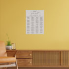 Simple Ivory Alphabetical Wedding Seating Chart