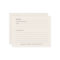 Simple Ivory Cream Personalized Recipe Card