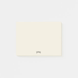 simple ivory post-it notes