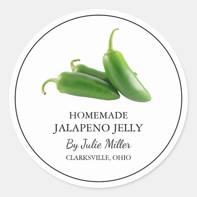 Simple Jalapeno Jelly Étiquette (Devant)