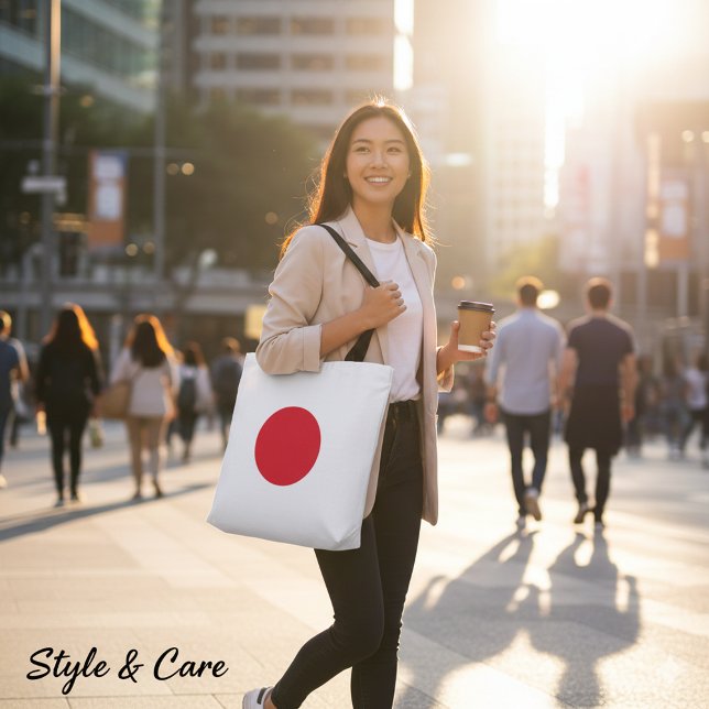 Simple Japan Flag Design Casual Tote Bag (Simple Japan Flag Design Casual Tote Bag)