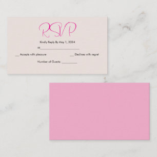 simple japanese cherry blossom rsvp card