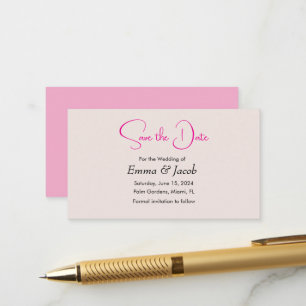 simple japanese cherry blossom save the date card