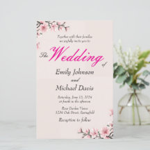 simple japanese cherry blossom wedding