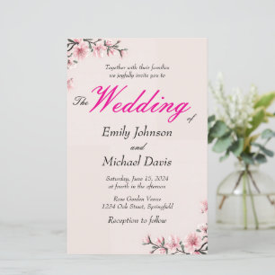 simple japanese cherry blossom wedding
