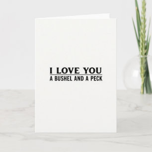Simple je t'aime carte de boisseau et peck