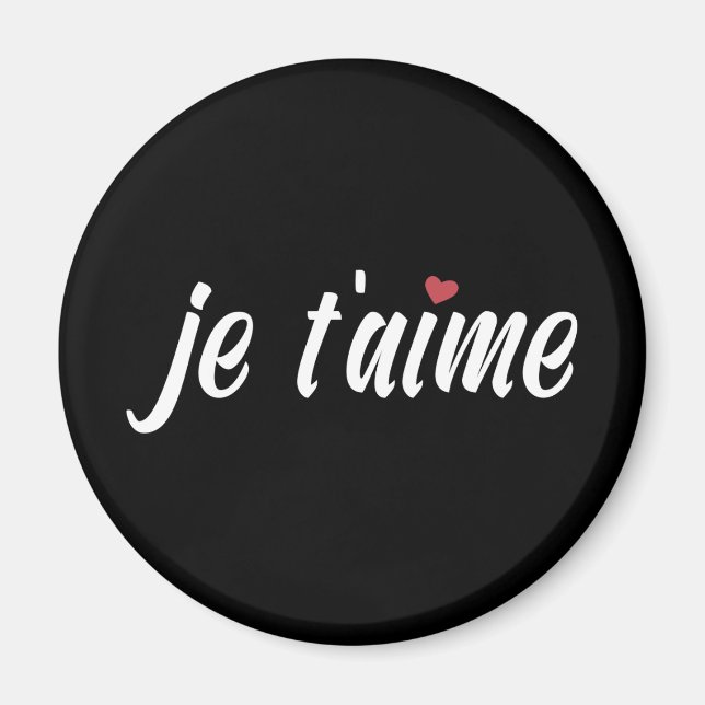 Simple Je T'aime Je t'aime Valentine | Magnet (Devant)
