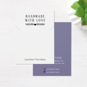 Simple Jewellery Necklace Display Purple Card