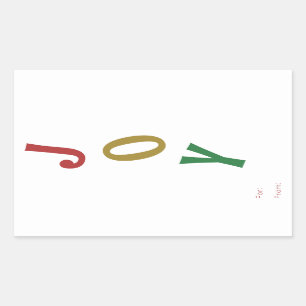 Simple Joie De Noël Pour Un Autocollant Cadeau