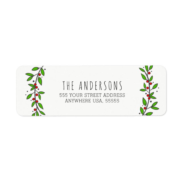 Simple Joie Wreath Moderne Noël (Devant)