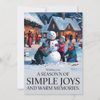 Simple Joy - Christmas Card