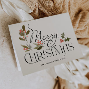 Simple Joyeux Noël Carte pliée
