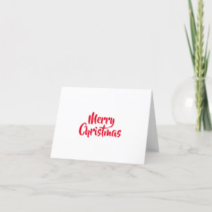 Simple Joyeux Noël texte blanc carte de Noël