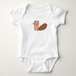 Simple Jumping Squirrel Baby Top