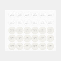 Simple Kids Name Waterproof Clothing Labels
