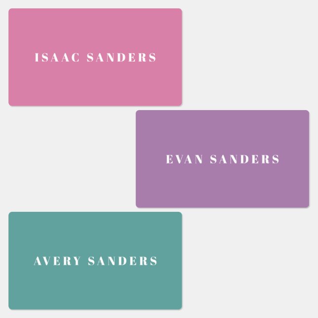 Simple Kids Rainbow Waterproof Name (Group)