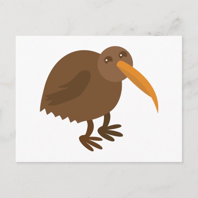 Simple KIWI Bird Postcard (Front)