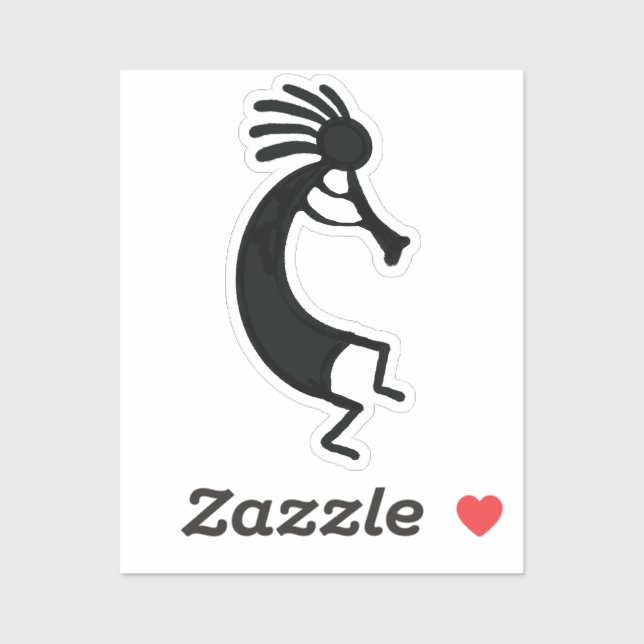 Simple Kokopelli drawing in black (Sheet)