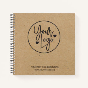 Simple Kraft Business Logo Corporate Company Notebook