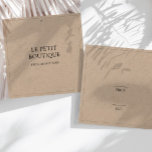 Simple Kraft Clothing Square Hang Price Tag<br><div class="desc">Because this simple display tag has only the price and size on the reverse, you can reuse it on another garment with the same information if you wish. This Kraft hanging price tag is easy for you to customize. Your customers will love the simplicity of this with just your business...</div>