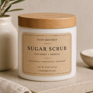 Simple Kraft Paper Product Label