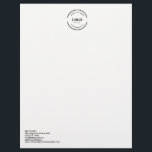 Simple LARGE Business logo customizable Letterhead<br><div class="desc">Elevate your business correspondence with this Customizable Professional Business Logo Letterhead. Designed with simplicity and elegance in mind, this letterhead allows you to personalize it with your company's logo, name, and contact details. Perfect for creating a cohesive and professional brand image, it’s ideal for official documents, business letters, and client...</div>